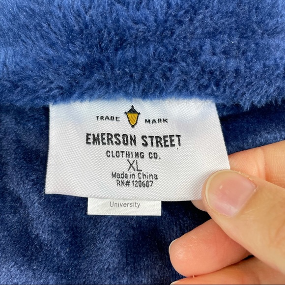 Emerson Street Navy Blue White SC Palmetto Full Zip Fleece Vest Women XL - Picture 2 of 9